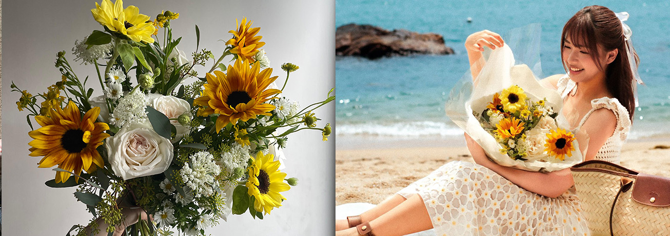 低調卻不失奢華的法式螺旋鮮花束教學